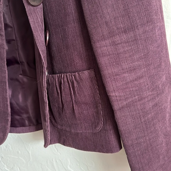 Halogen purple corduroy blazer, size small. - Picture 4 of 7